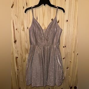 B Darlin Shimmering Pink Prom Dress